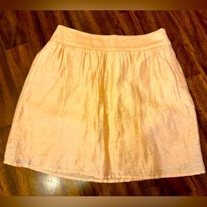 LOFT size 2 light pink linen skirt with pockets